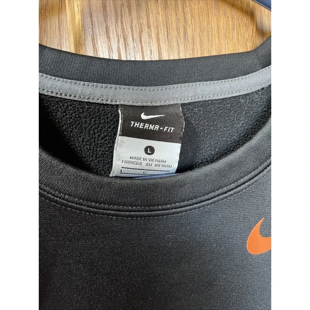 Nike Therma Fit Swoosh Pullover Crewneck OSU Oklahoma State Cowboys Large